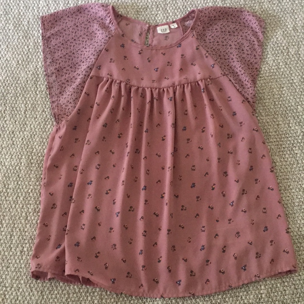 Gap Floral Chiffon Blouse